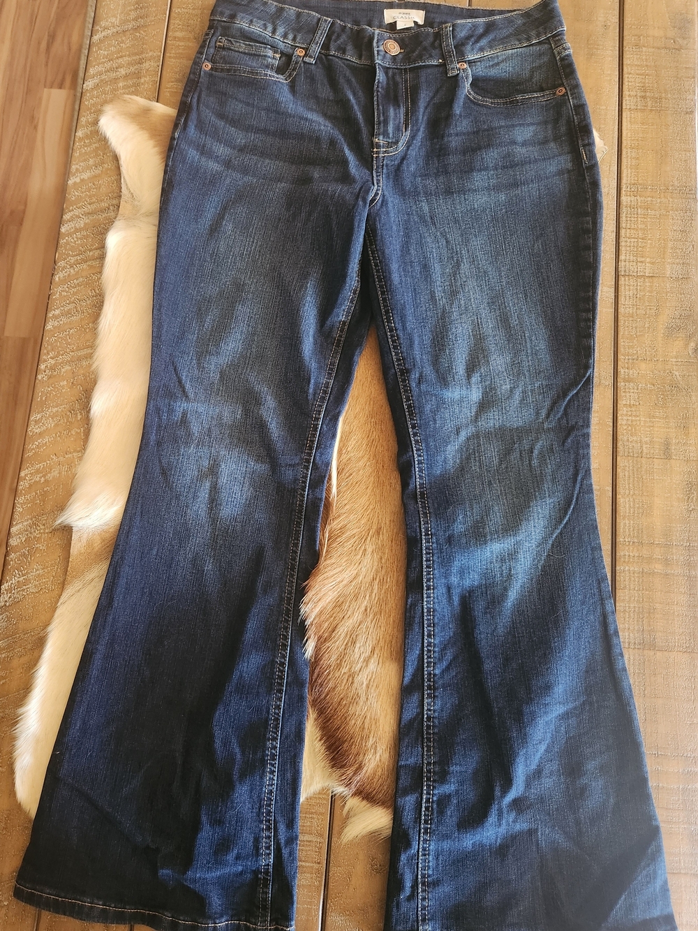 Maurices Dark Indigo Flare Jeans